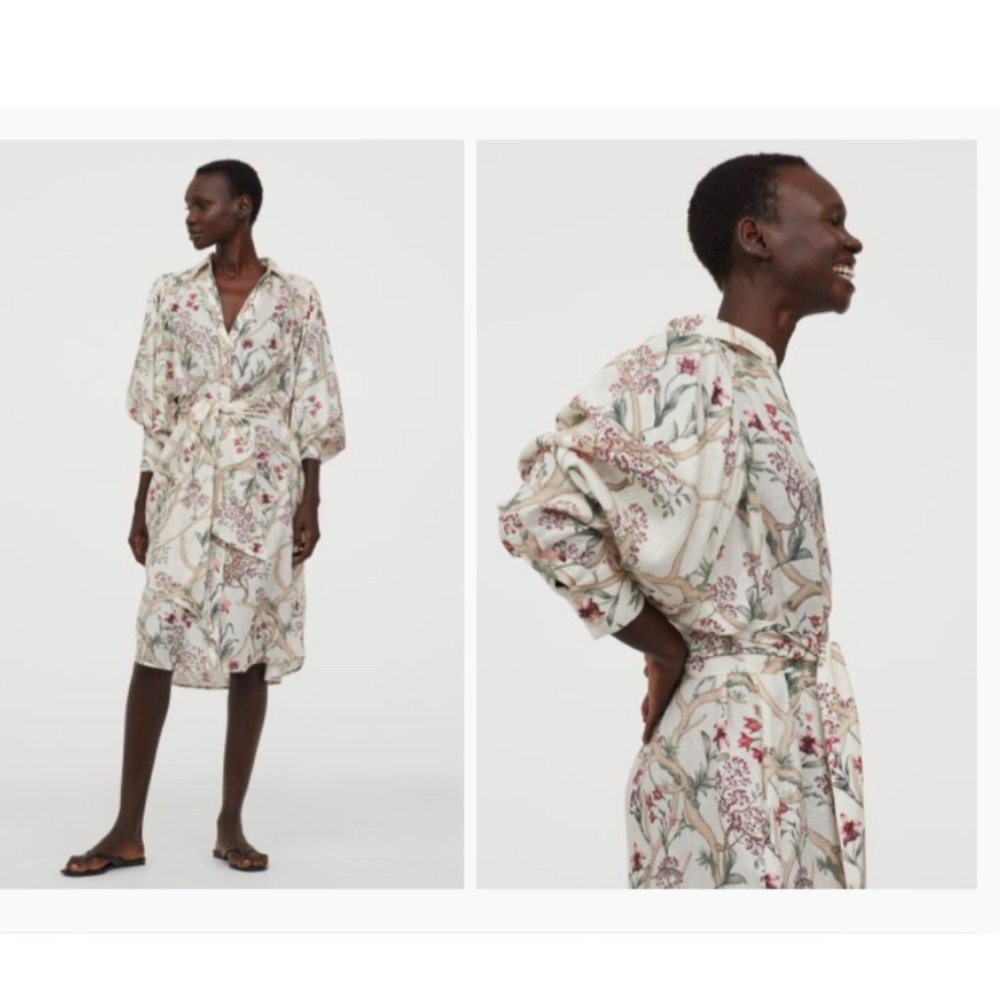 NWT Johanna Ortiz Linen Midi Dress